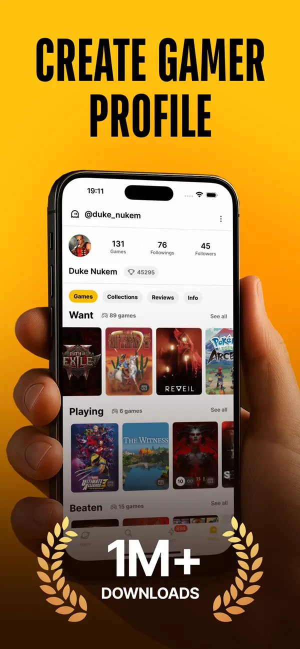 Stash library screen from the App Store listing.