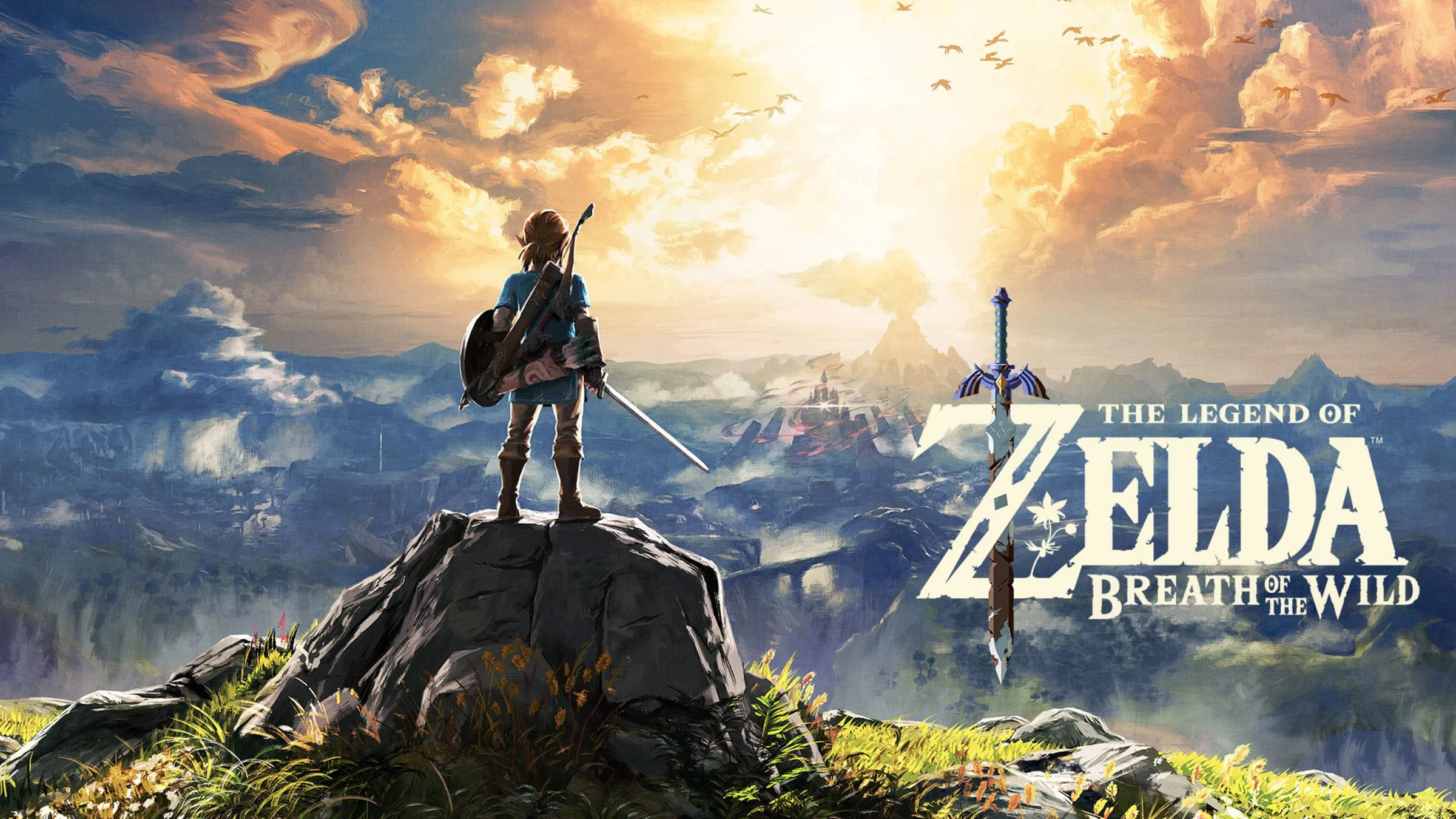 Official The Legend of Zelda: Breath of the Wild key art.